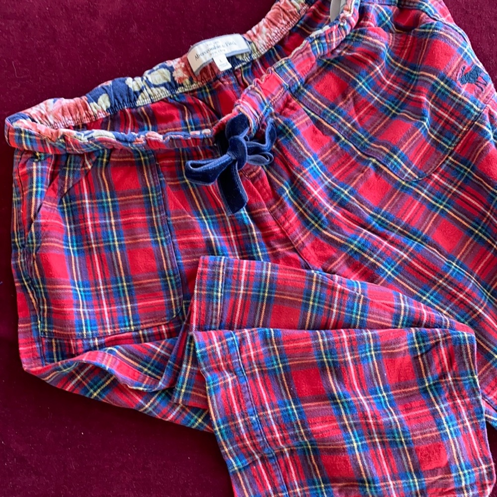 Abercrombie Plaid Wide leg pant
